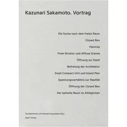 Kazunari Sakamoto: Vortrag, Fachbücher von Kazunari Sakamoto