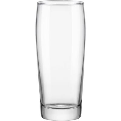 Bierglas VAN WELL "Willybecher", transparent, B:7cm H:16,5cm Ø:7cm, Glas, Trinkgefäße, 0,4 L, geeicht, spülmaschinenfest, Gastronomiequalität, 12-tlg.
