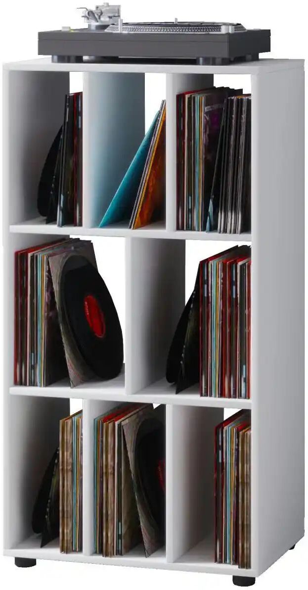 Höffner Schallplatten-Möbel  Schaltino ¦ weiß ¦ Maße (cm): B: 60 H: 115 T: 36.0