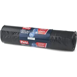 6x Pely Müllbeutel 240l P.S.S.8St, Abfallsack, Grau