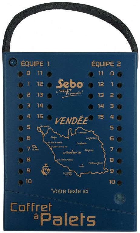 Cadetel Boite avec 12 Palets et 1 Maître en fonte Loisir Vendéens