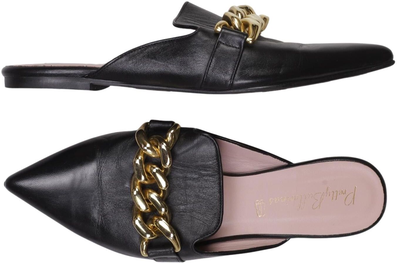 Pretty Ballerinas Damen Sandalen, Schwarz, Gr. EU 37.5, Leder - Second Hand