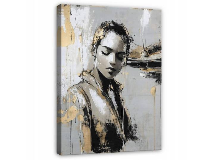 LEINWANDBILD Abstrakt Frau Modern Bilder Groß 60x40
