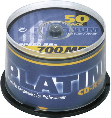 Platinum 100128 CD-R 80 Rohling 700 MB 50 St. Spindel