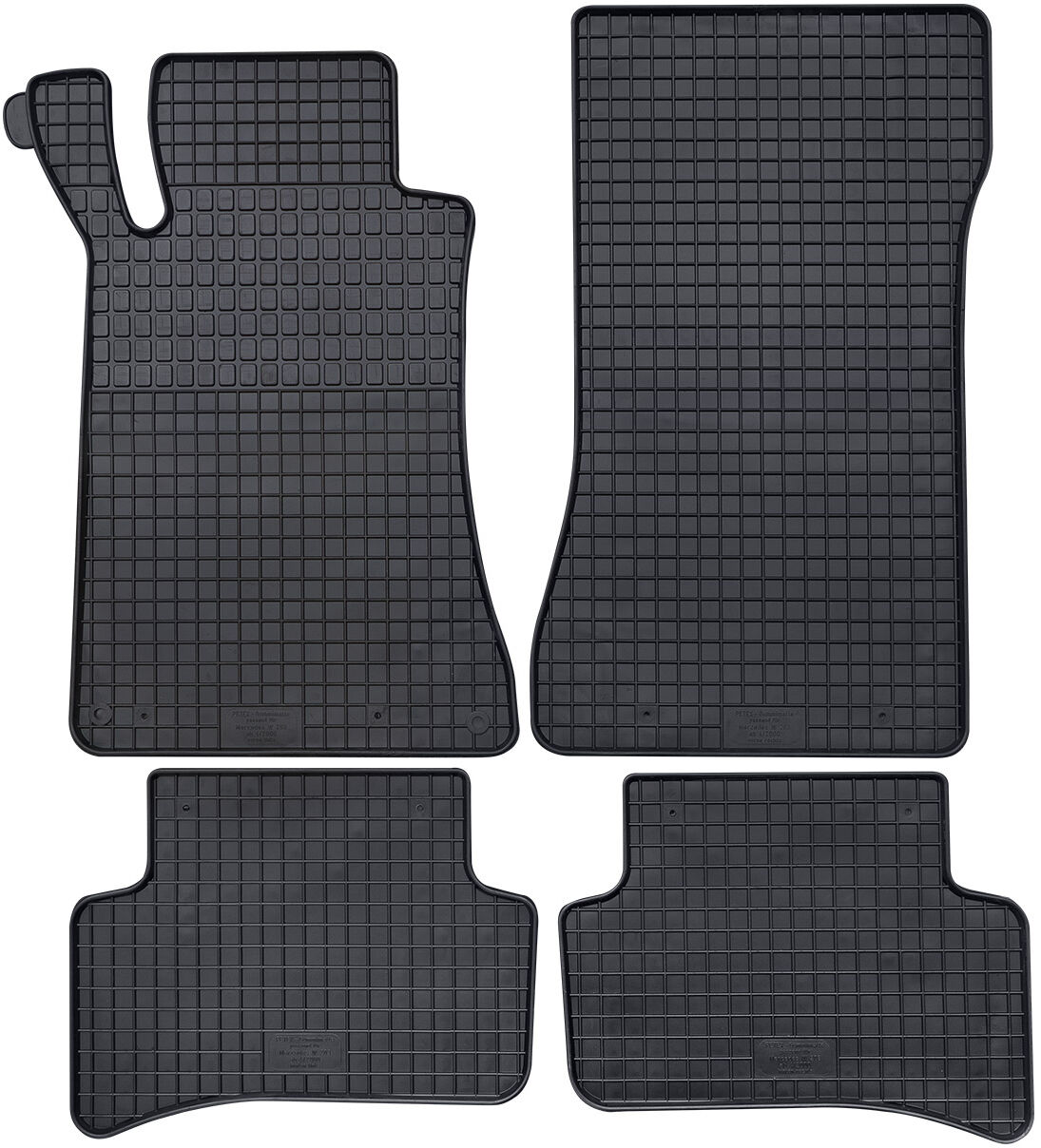 Petex Fußmattensatz Schwarz 46010