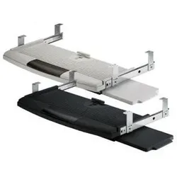 Schreibtisch-Tastaturauszug, mit Mousepad, 70281, Kunststoff schwarz - schwarz