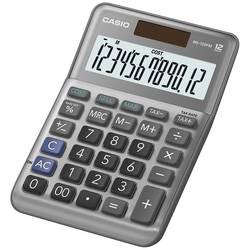 Casio MS-120FM Tischrechner Grau Display (Stellen): 12 batteriebetrieben, solarbetrieben (L x B x H) 149 x 101 x 148.5 mm
