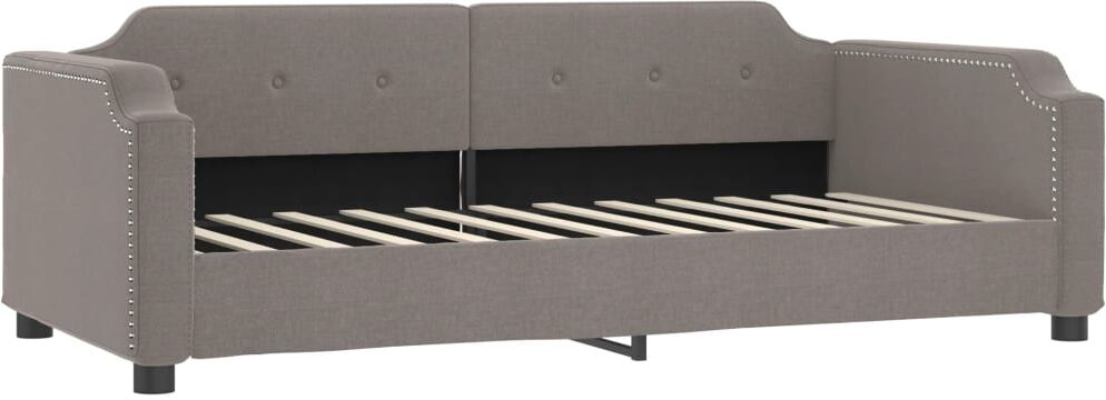 vidaXL Lit de repos taupe 100x200 cm tissu