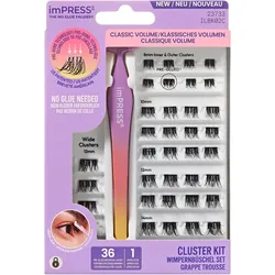 KISS imPRESS FALSIES Press-on Lash KIT #02 Voluminous - schwarz