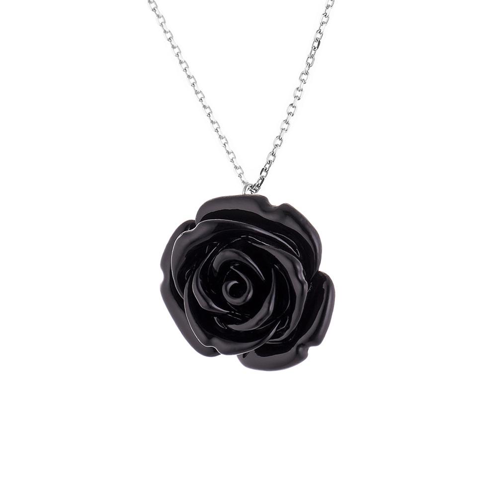 Roze keramische keramische ketting 925