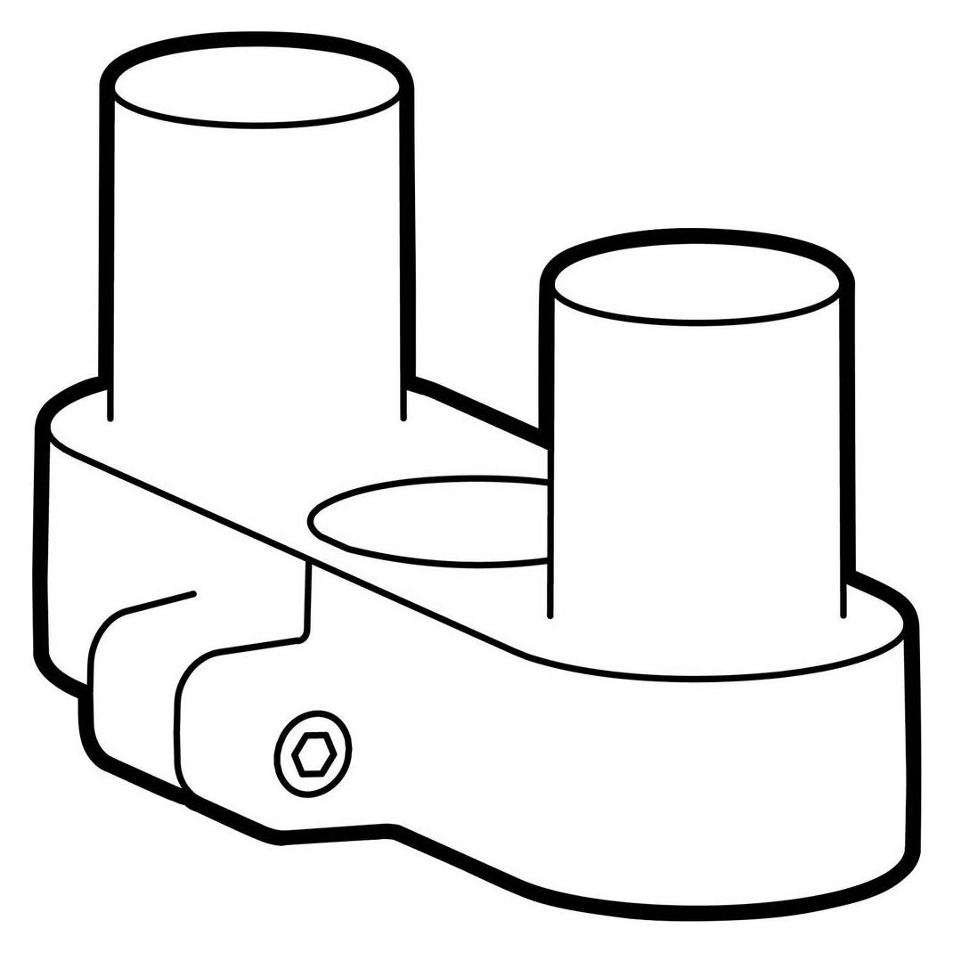 Ergotron Accessory Single To Dual Side-By-Side Conversion Kit Lx Pro white (Tisch, 10 kg) (98-745-290)