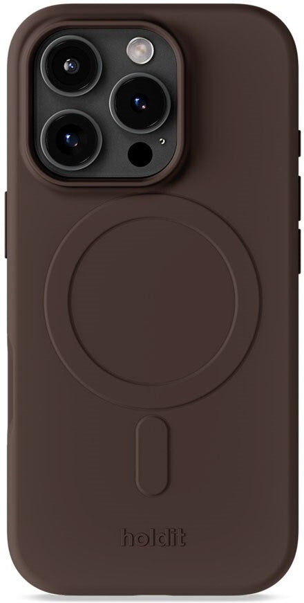 iPhone 16 Pro Holdit Soft MagSafe Cover - Chocolate