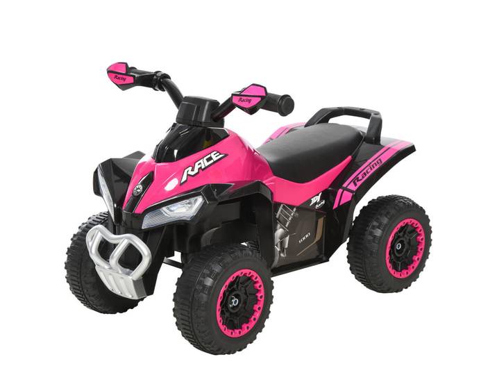 Homcom Rutschauto Kinder Tretauto Kinderauto mit Füßen rutschen Licht Musik Rosa, Metall, 5x38x67 cm, unisex, Spielzeug, Kinderfahrzeuge