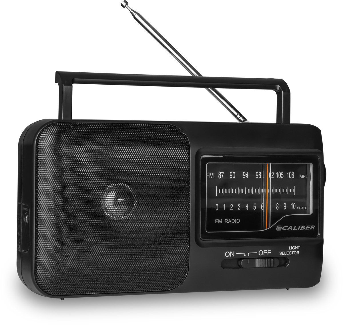 Caliber Retro 3000 Draagbare FM-radio Zwart (HPG317-B)
