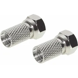 Berger F-Aufdrehstecker 2er-Set für Koaxialkabel 7 mm
