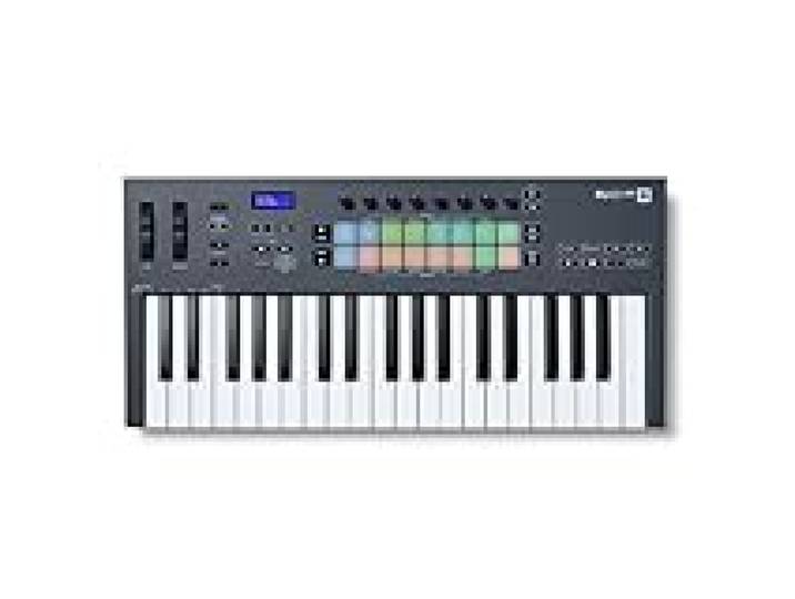 Novation FLkey 37 Clavier maître MIDI - intégration parfaite avec FL Studio, avec modes de gammes et d'accords Tous les logiciels nécessaires à la production musicale, Noir