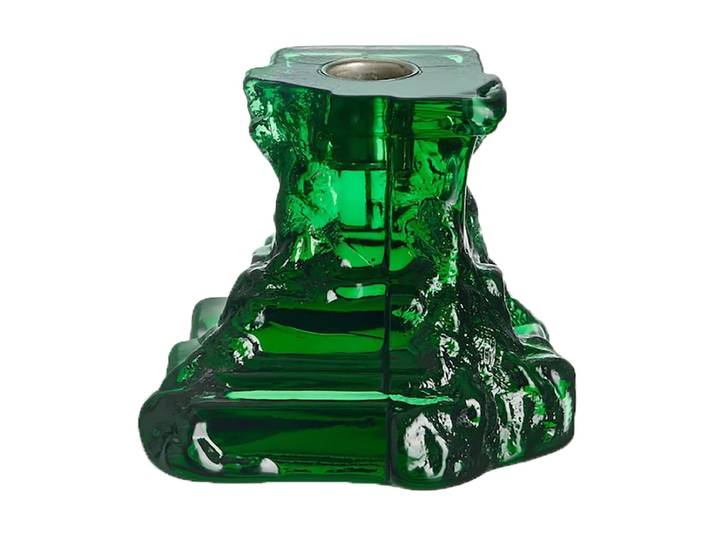 Kosta Boda Rocky Baroque Kerzenhalter 95mm Smaragdgrün