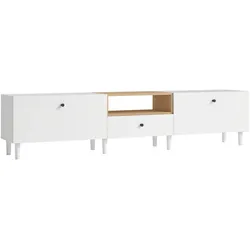 TV-SCHRANK für Fernseher bis zu 90 Zoll Weiß