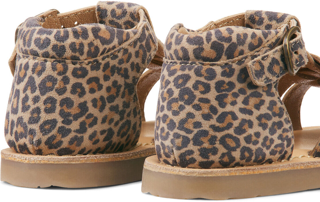 LA REDOUTE COLLECTIONS Sandales fermées en cuir, motif léopard