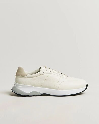 Kiton Deerskin Running Sneakers White
