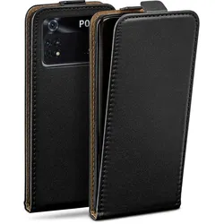 moex Flip Case Poco M4 Pro Klapphülle Leder Optik
