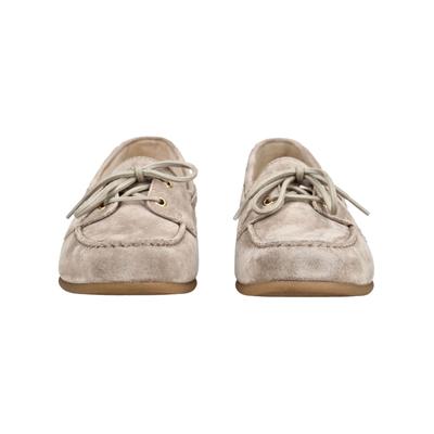 Mokassin GABOR "Gabor Mokassin Veloursleder", Damen, Gr. 42, beige, Veloursleder, Schuhe Mokassin