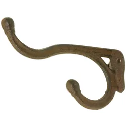 Wandgarderobe Gusseisen Antik Rostlook Haken 16 cm