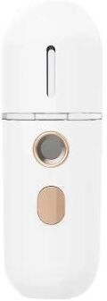 Useful Little Things Portable Nano Mist Facial Sprayer And Cool Moisture Skin Hydration Tool white
