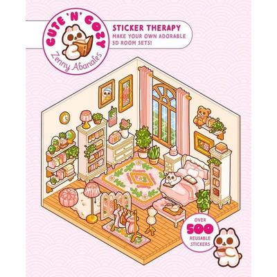 Cute 'n' Cozy Sticker Therapy, Taschenbuch von Zenny Abanales, UK Books, 978-1-83776-098-5