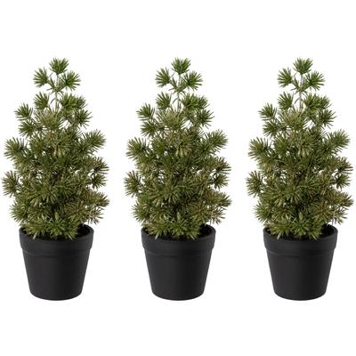 Künstlicher Weihnachtsbaum CREATIV GREEN "Weihnachtsdeko, künstlicher Christbaum, Tannenbaum", grün, H:21,5cm, Kunststoff, Weihnachtsbäume, Kunstweihnachtsbäume, mit Glitzer-Optik
