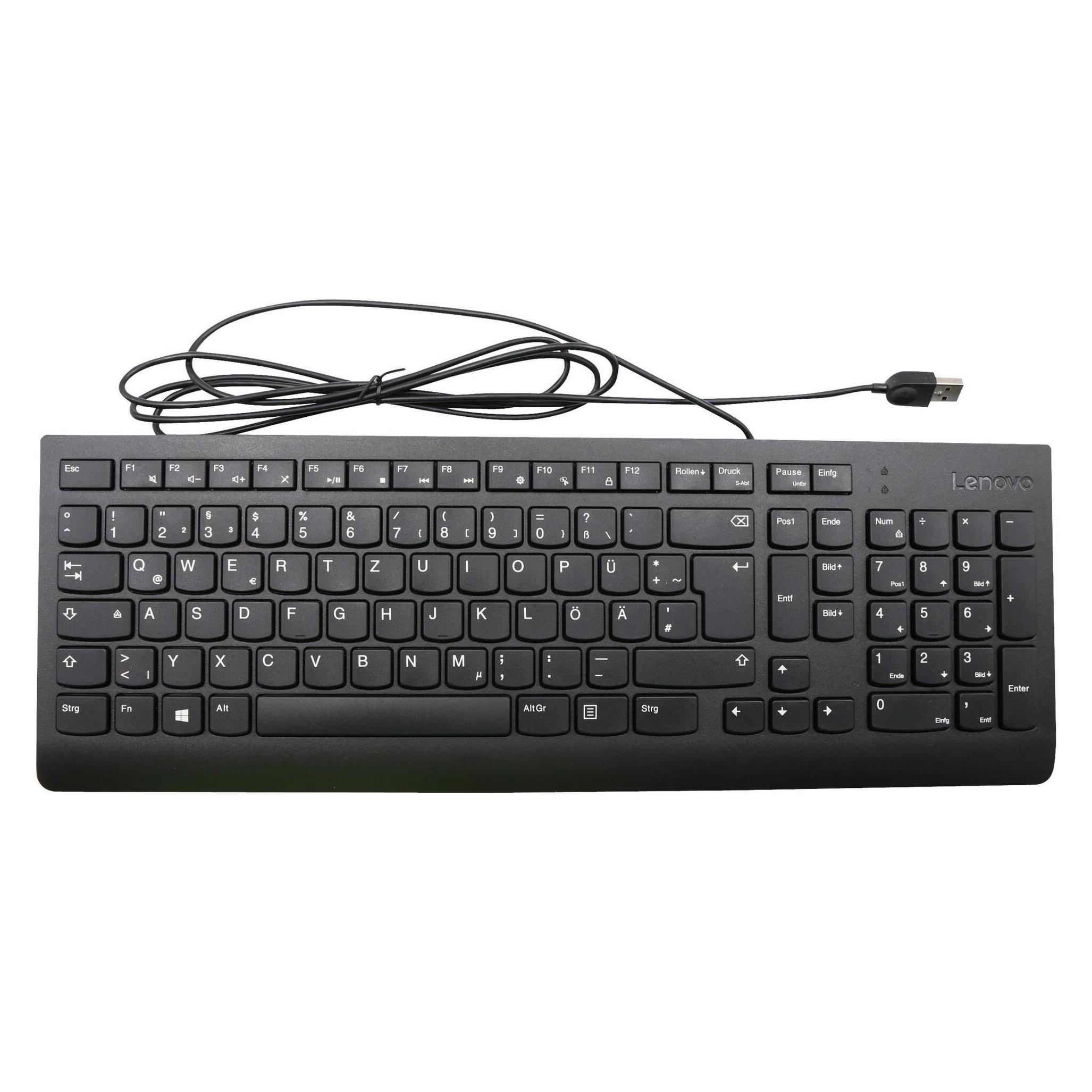 Lenovo Keyboard German USB**New Retail** (DE, Kabelgebunden) (00XH601)
