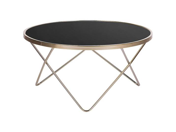 COUCHTISCH schwarz/gold 80 cm MERIDIAN Meridian