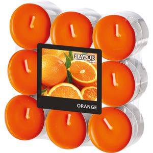 Gala Duftkerzen Flavour 030618658, Orange, Duft-Teelichter, fruchtig & frisch, 18 Stück