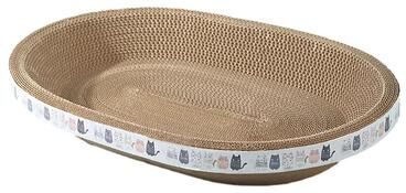 Uplift Essentials Versatile Corrugated Round & Oval Cat Scratcher oval
