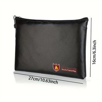 Fireproof Document Organizer Bag Waterproof Passport Cash Storage Case Fireproof Document Organizer Bag Waterproof Passport Cash Storage Case
