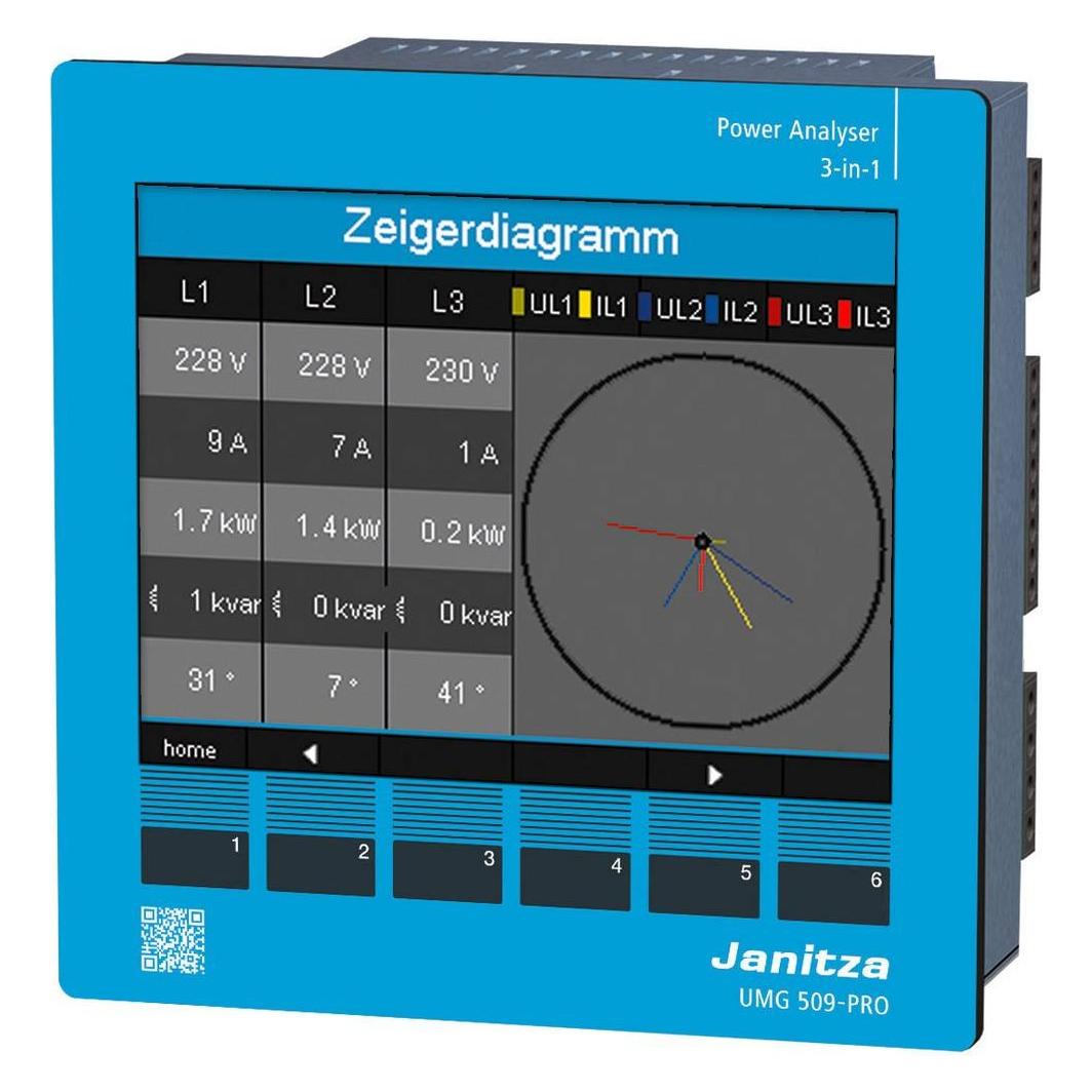 Janitza UMG 509-PRO Spannungsqualitäts-Analysator Spannungsqualitäts-Analysator (5226001)