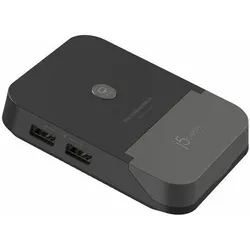 j5Create JCD620-N, Schwarz, Grau (Switch, Switch 2), Weiteres Gaming Zubehör, Schwarz, Grau