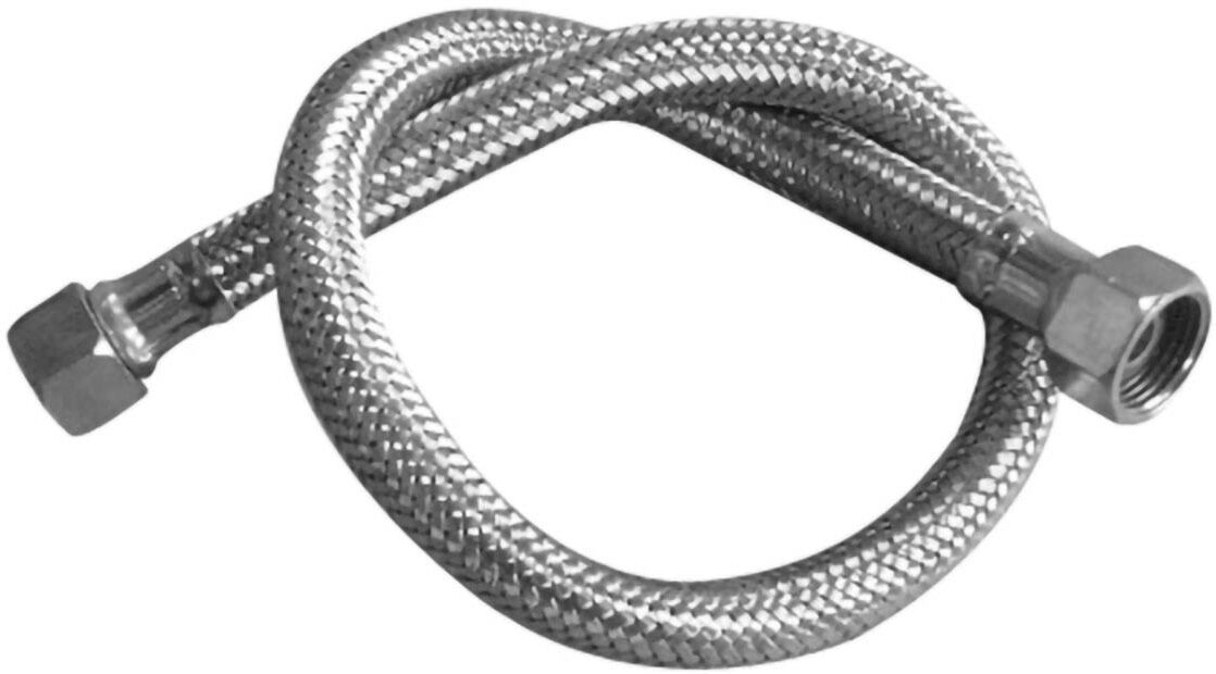 VitrA V-Fix Zubehör Flexschlauch für seitlichen Wasserzulauf (V12), Badkeramik, 300-1212, grau-silber - L: 45 cm - grau-silber