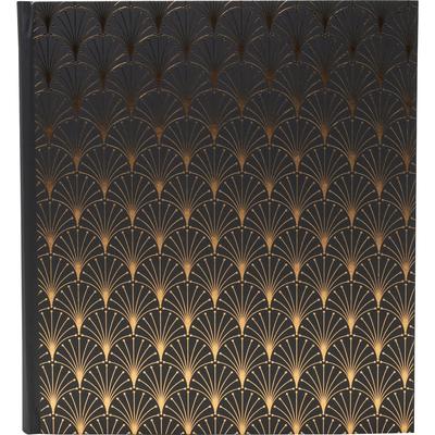 Exacompta 16095E Fotoalbum, 60 schwarze Seiten, Néo Déco - Schwarz