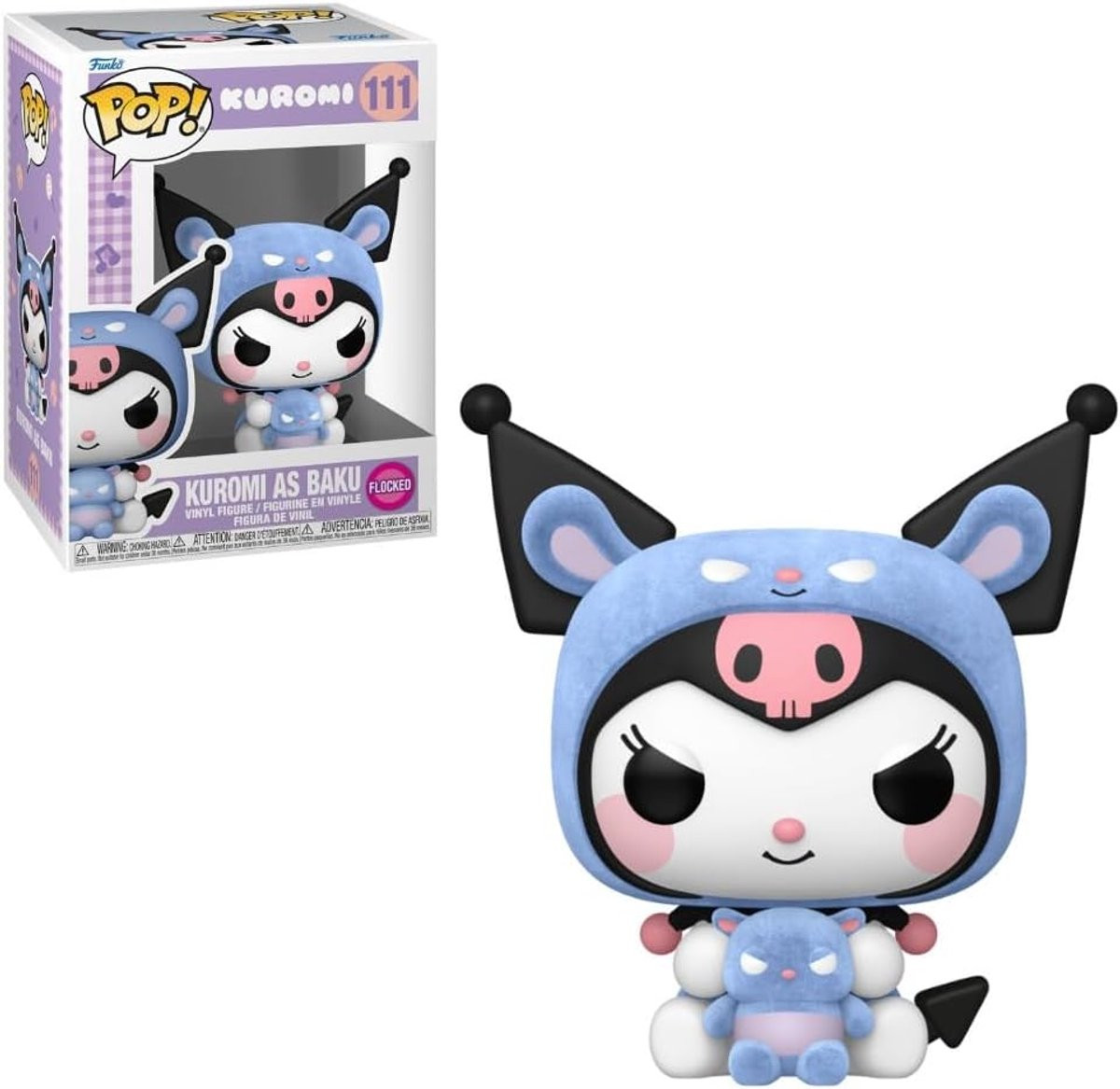 Verzamelbeeldje Kuromi Sanrio Figuur - Paars - 16 cm