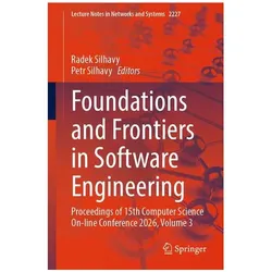 Foundations and Frontiers in Software Engineering, Fachbücher von Radek Silhavy, Petr Silhavy