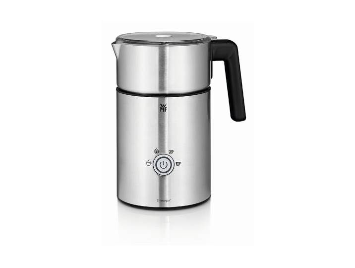 WMF Milchaufschäumer LONO Milk & Choc Silber , silber (silberfarben, schwarz), B:21,5cm H:28cm T:17,5cm, Milchaufschäumer, Milchaufschäumer