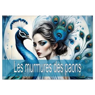 Les murmures des paons (Calendrier mural 2026 DIN A2 vertical), CALVENDO calendrier mensuel