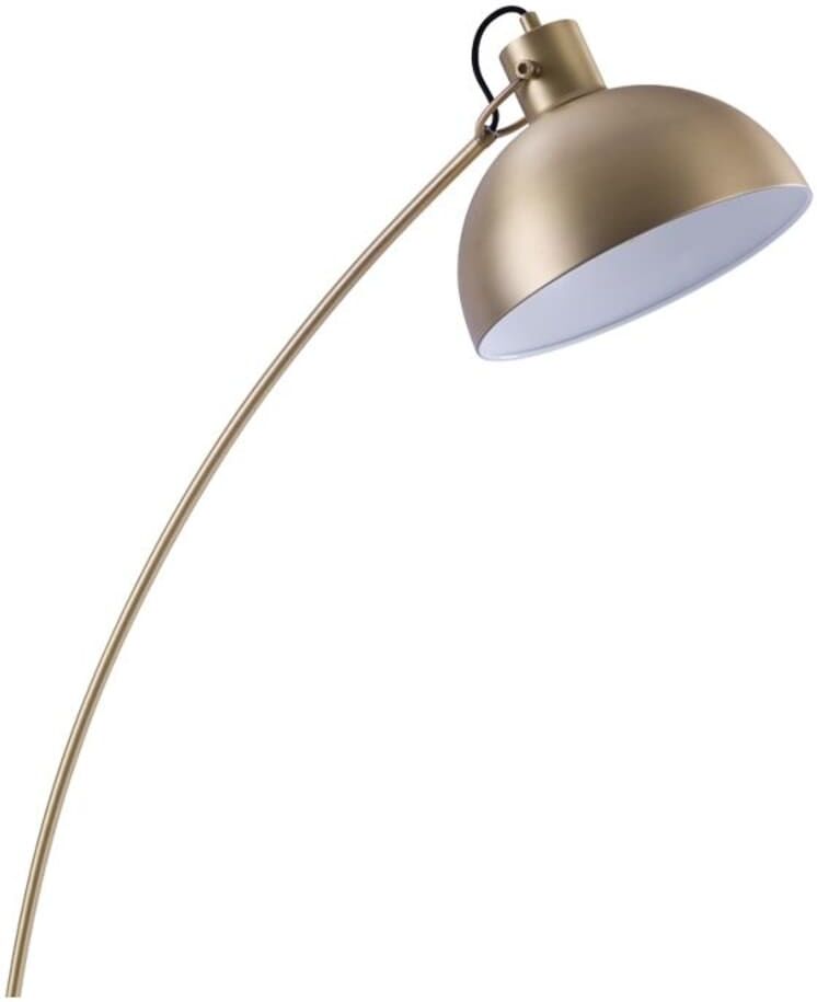 Maison Pavane Lampadaire en métal couleur laiton Doré 88x160x88cm