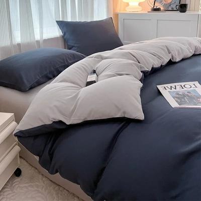 Uplift Essentials Solid Color 4 Piece Brushed Fabric Bedding Set With Duvet Cover, Bed Sheet, And Pillowcases cover 220x240cm 4pcs set 2