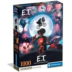 Clementoni - E.T. Puzzle 1000 Teile – Ikonisches Kultfilm‐Motiv – Hochwertiges Erwachsenenpuzzle