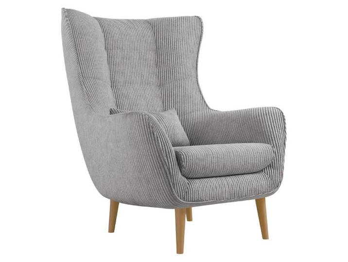 MIRJAN24 Polstersessel Estjano Cord, Ohrensessel, Relaxsessel, Stilvoll Wohnzimmer Sessel (Farbe: Poso 110)