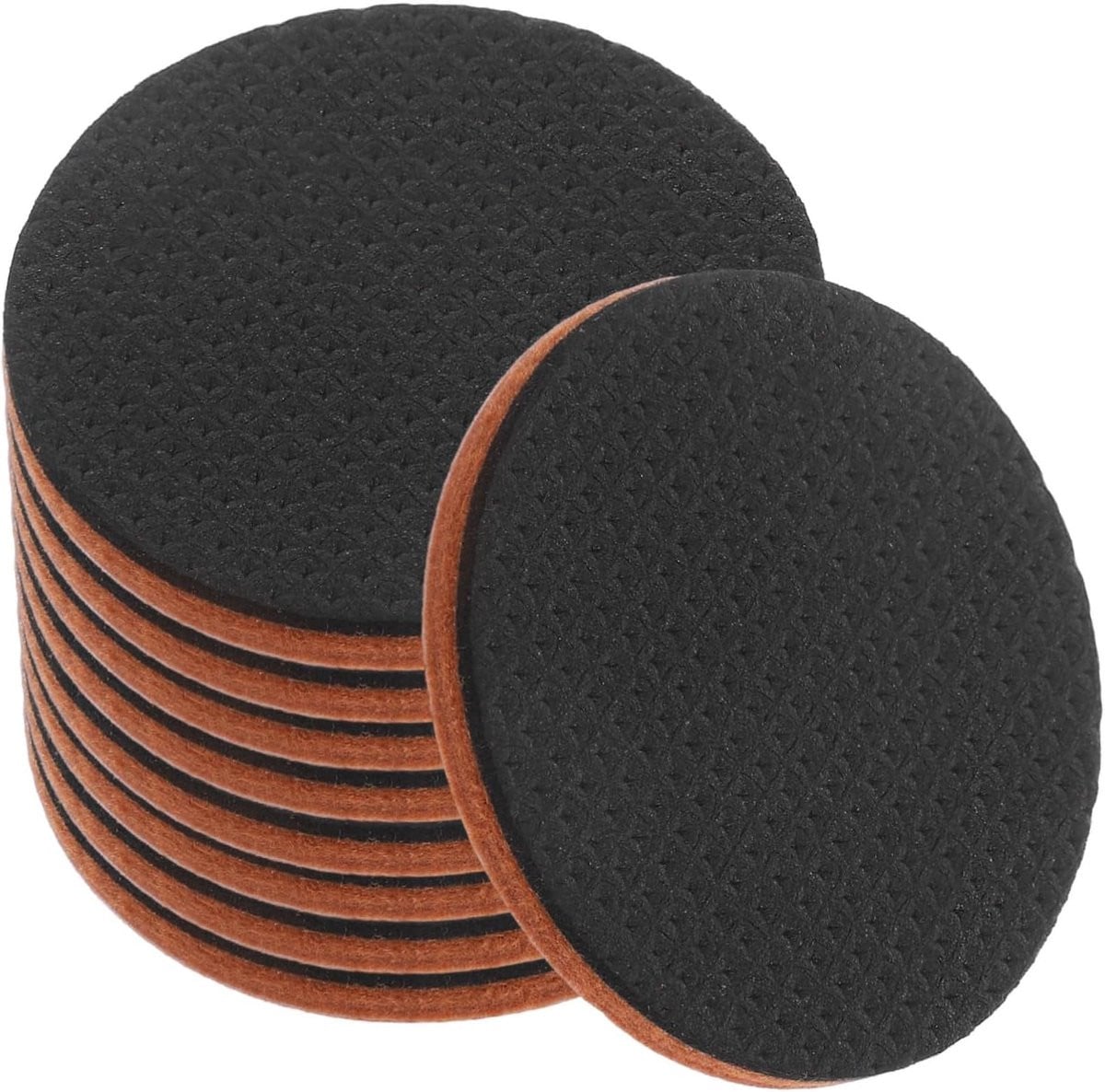 Merkloze zelfklevende vilt pads meubelbeschermers voor vloerbescherming - 16 stuks - Koffiekleur