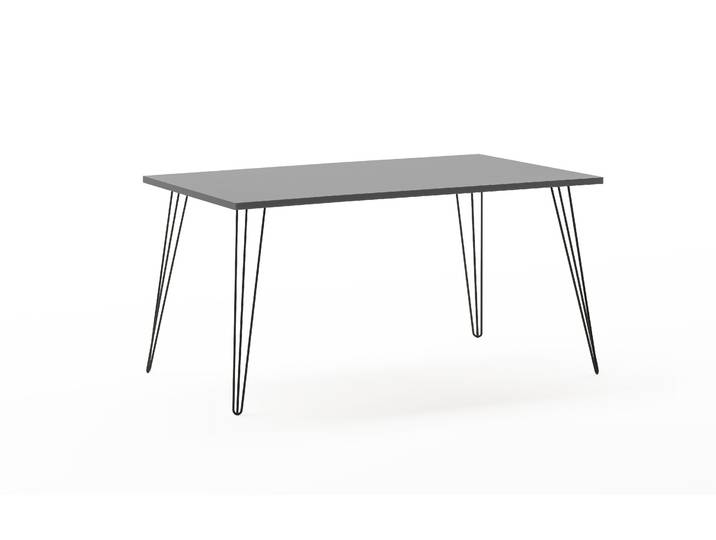 Schreibtisch Fynn 160cm Grau/Platingrau