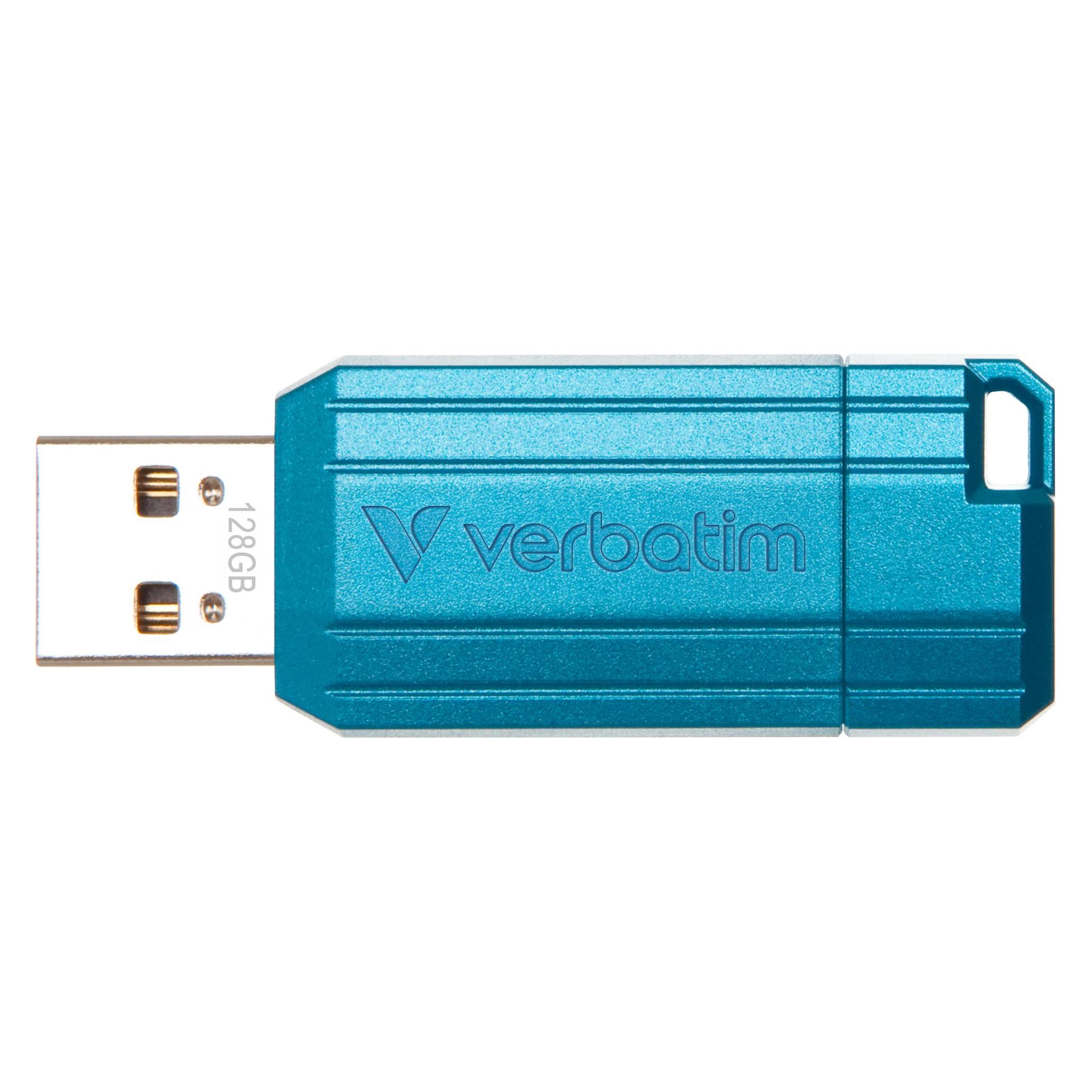 Verbatim PinStripe USB-Stick 128 GB USB Typ-A 2.0 Blau (128 GB, USB-A) (49461)